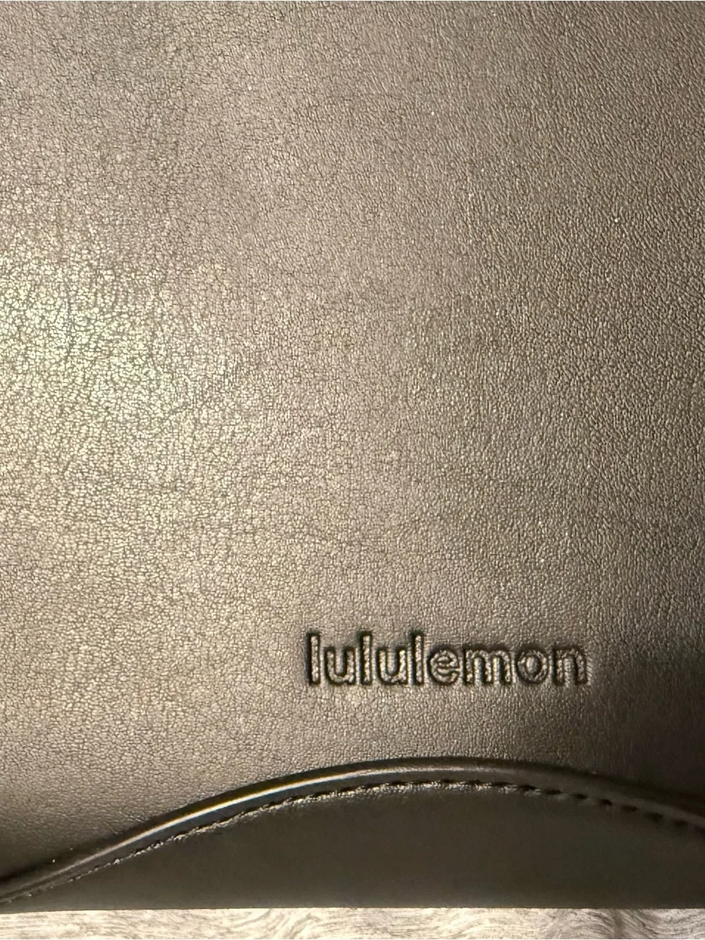 lululemon Black Leather Alternative 8L Shoulder Bag